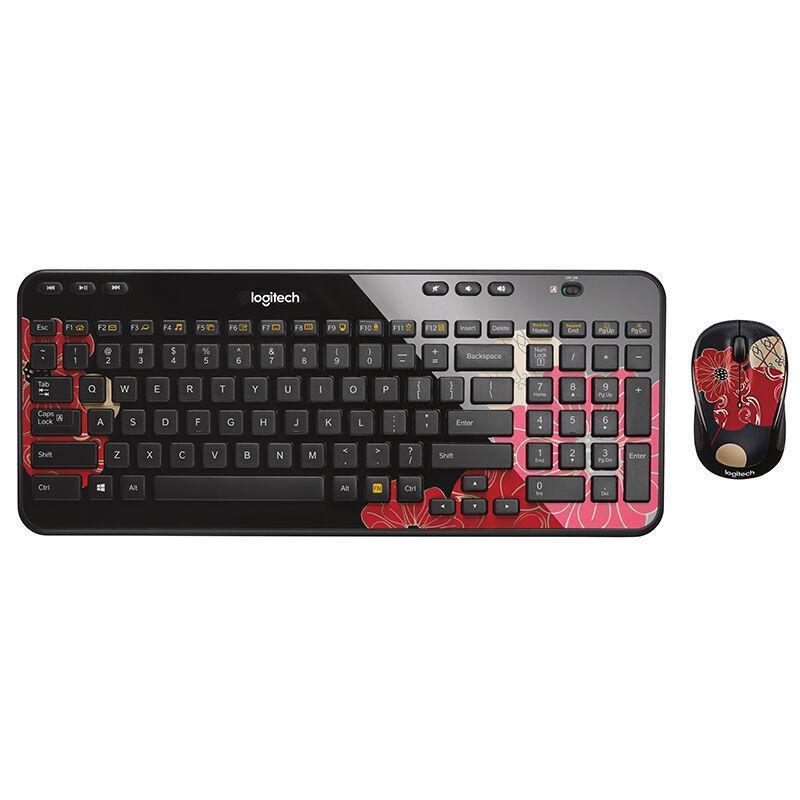罗技(Logitech)MK365 键盘鼠标 无线套装 USB 键鼠套装 月光昙(黑色)