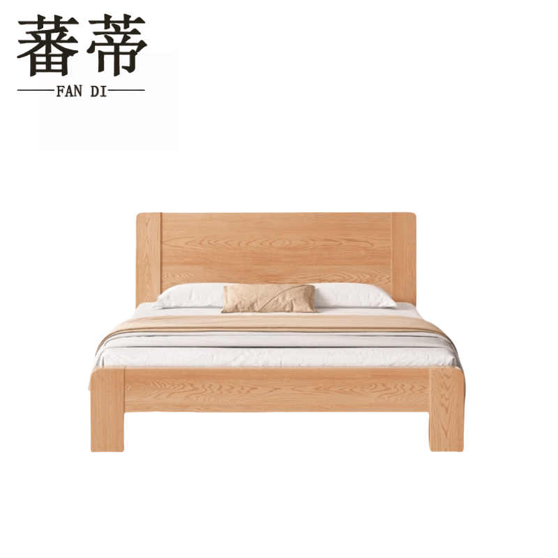 蕃蒂单人床1.2米+床头柜+床垫组图片
