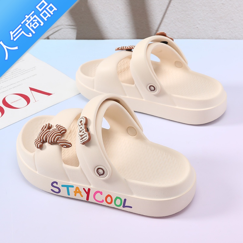 SUNTEK凉鞋女款外穿休闲舒适女鞋百搭女士踩屎感防滑软底情侣两穿凉拖鞋高清大图