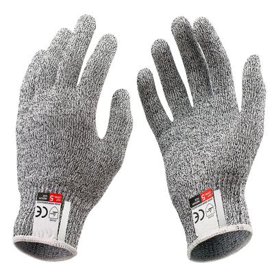 五级防切割防划伤手套HPPE耐磨干活防割伤劳动防护杀鱼专用手套 20cmS码(手小女士) 一双