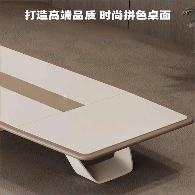 迅迈 400*140*75CM 烤漆会议室洽谈接待桌 单位:张高清大图
