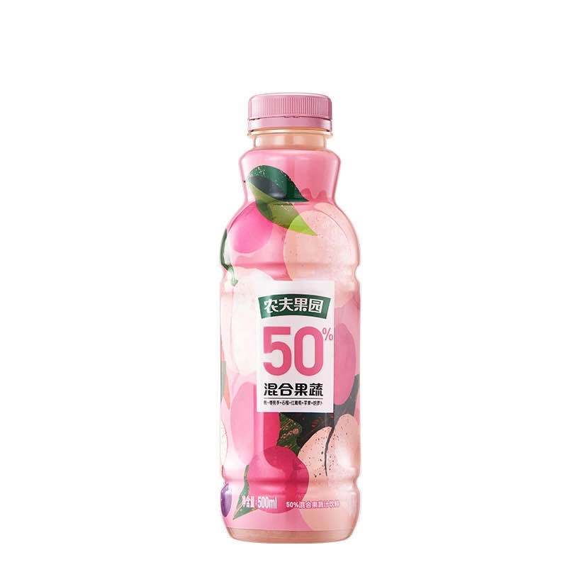 农夫山泉 50%农夫果园 桃子口味 500ml*15瓶整箱