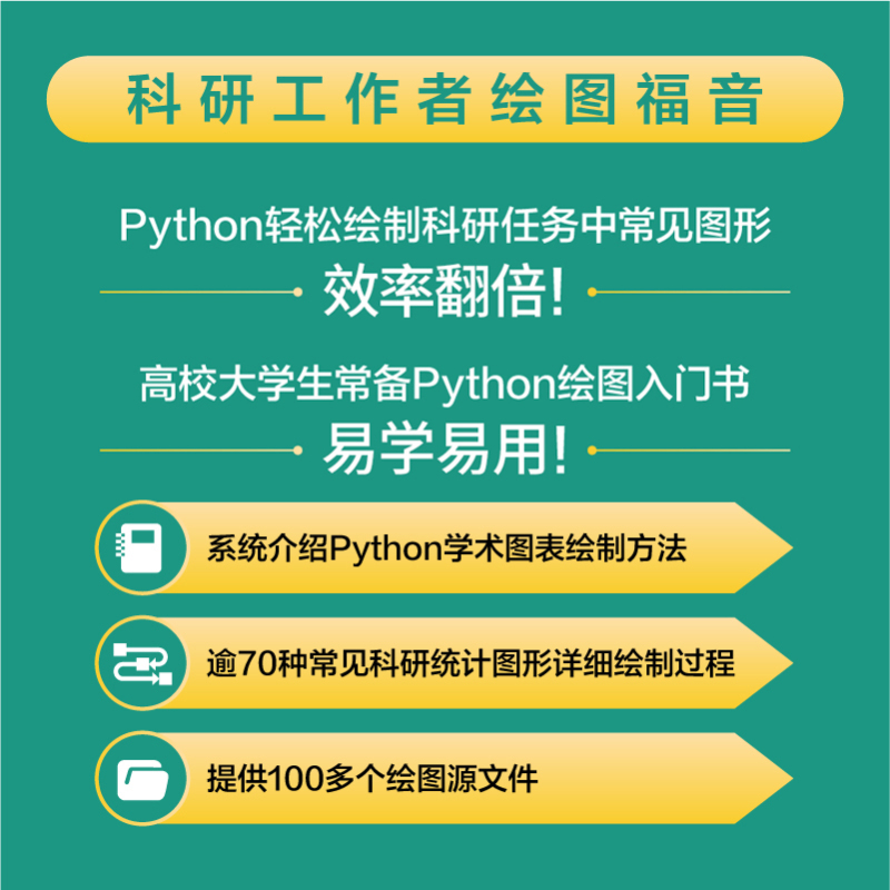 [正版]出版社科研论文配图绘制指南 基于Python 全彩印刷 数据分析零基础自学python编程开发入门到精通程序设