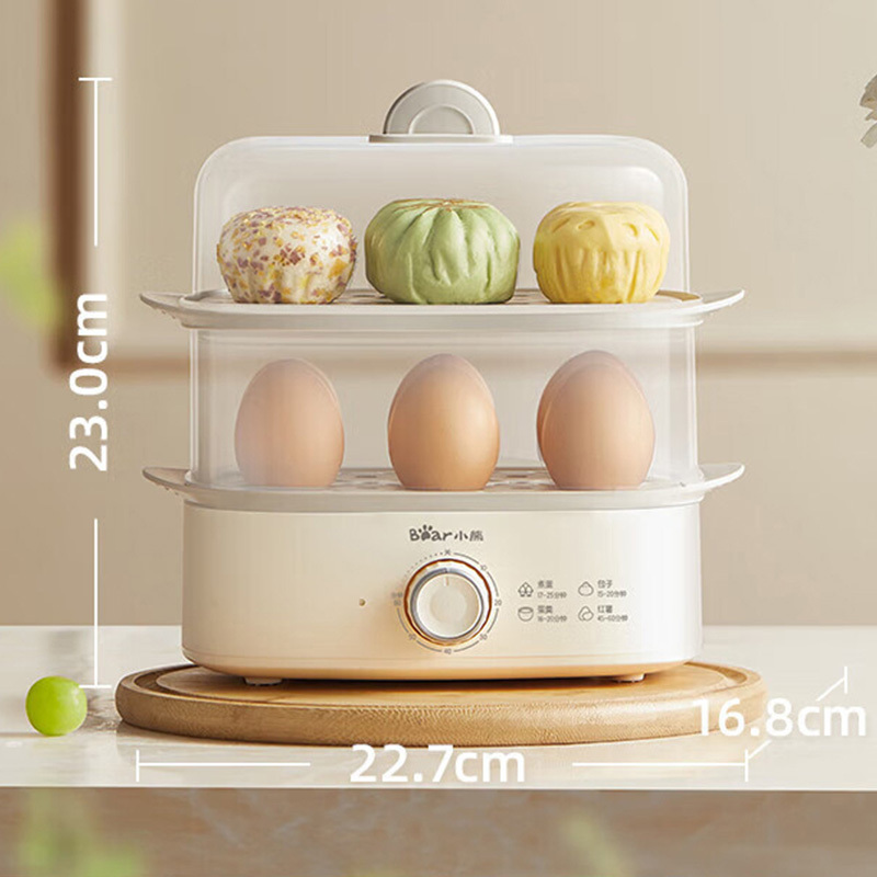 小熊煮蛋器ZDQ-K12H1节能省电操作简单清洗方便双层高清大图