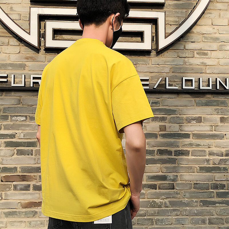 梵克公牛多20夏季港风短袖圆领T恤男士日系宽松休闲大码潮