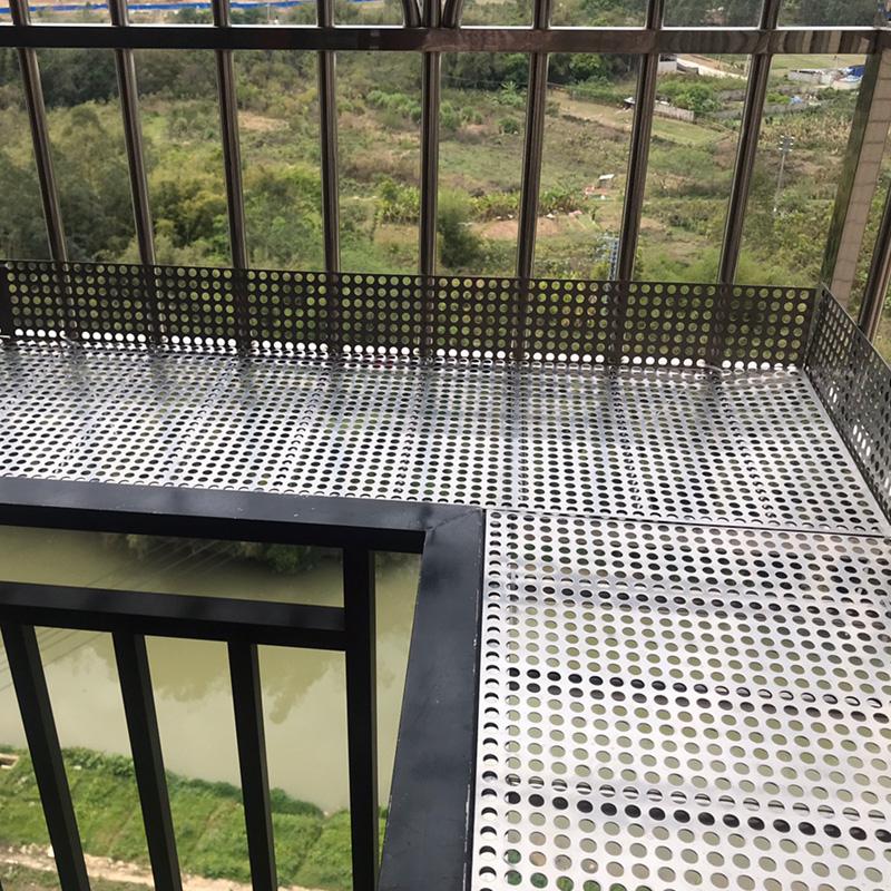 304不锈钢冲孔板花架垫板阳台防盗网闪电客窗台打孔垫板金属筛网网格