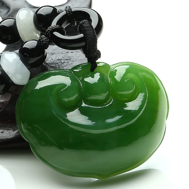 宁百辰(ningbaichen)时尚吊坠/项链1 和田玉碧玉坠儿童如意挂件男女款