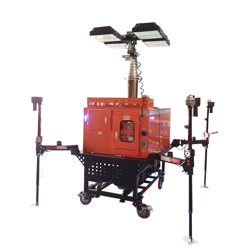 顶火 GMD6800A 8.5米/220VAC/6500k/LED 智能自升降方舱照明灯高清大图