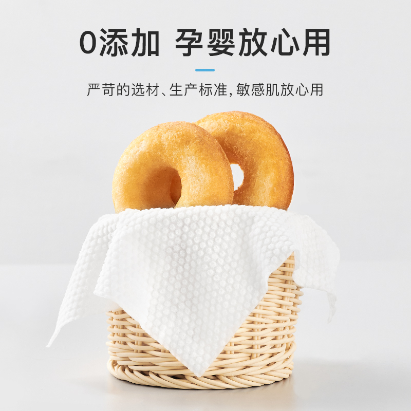诗帛一次性洗脸巾5卷加厚珍珠纹棉柔巾纸擦脸巾洗面巾洁面巾男女干湿两用卷筒式