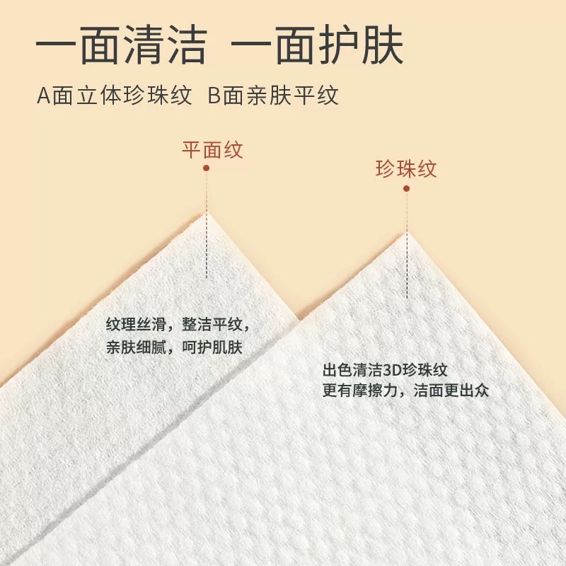 老棉农一次性洁面柔巾加大加厚洁面柔巾抽取式60抽*10包高清大图