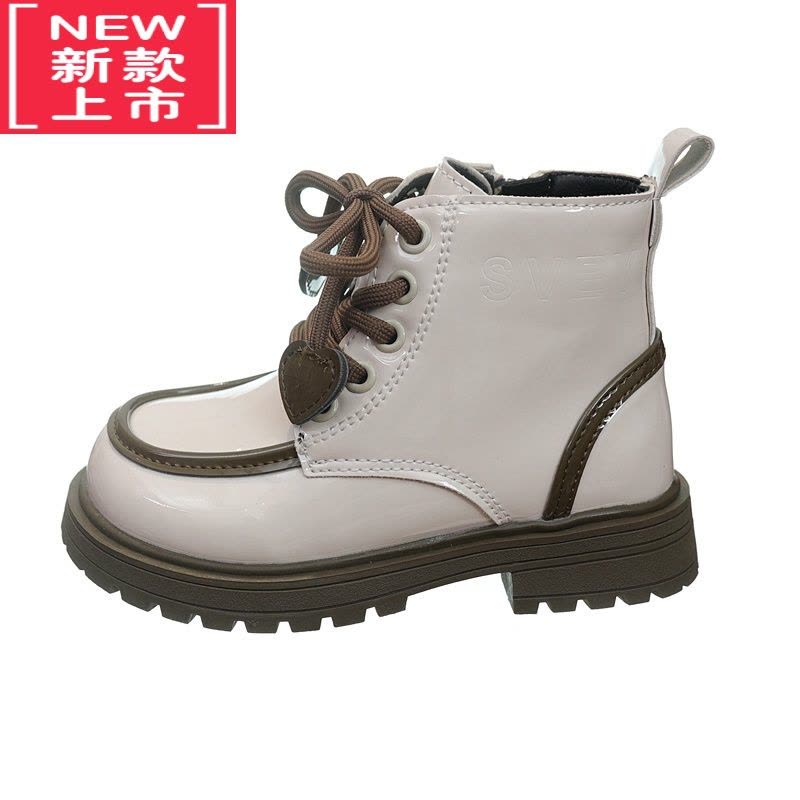 可莉允儿童马丁靴2022秋冬新款女童靴子炸街短靴英伦风二棉加绒中大童潮图片