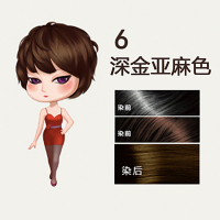 菲灵（FEELING） 翡丽彩泡泡染发剂（迷你） 6-深金亚麻色（植物染发自然养护 温和配方健康遮白低刺激）