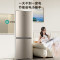海尔(Haier)双开门冰箱182L容量小电冰箱超薄直冷家用租房智能家电省电节能冰箱 BCD-182LHC2E0YH