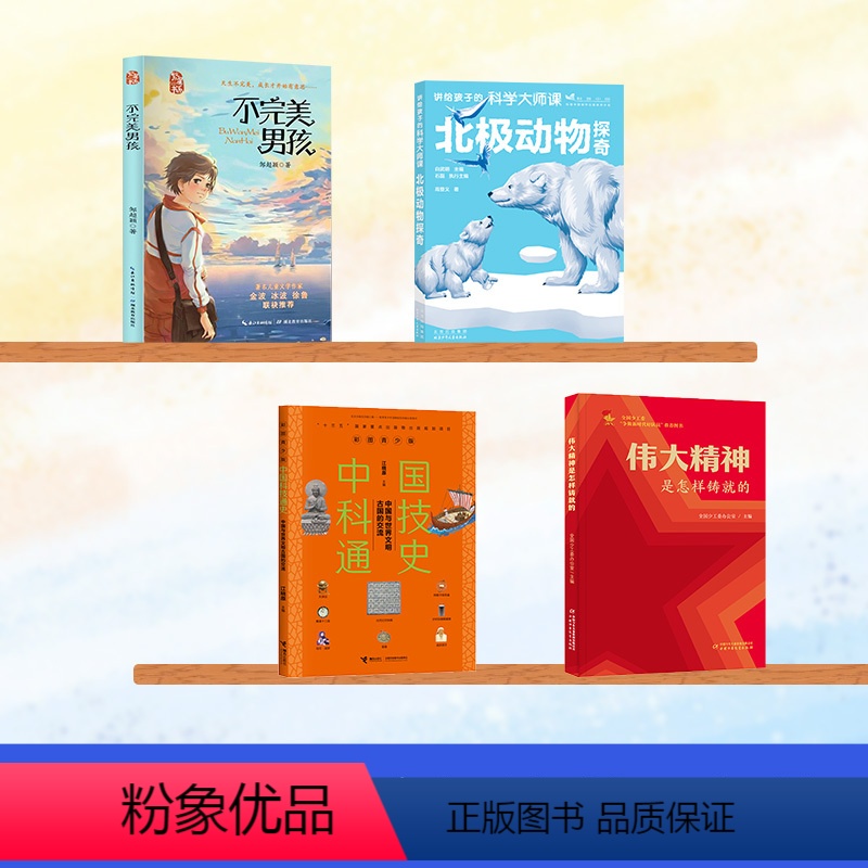 五年级武汉市阅读书套装【4册】 【正版】武汉市“楚才阅读成长计划”阅读打卡书目五年级全套不完美男孩伟大精神是怎样铸就的中