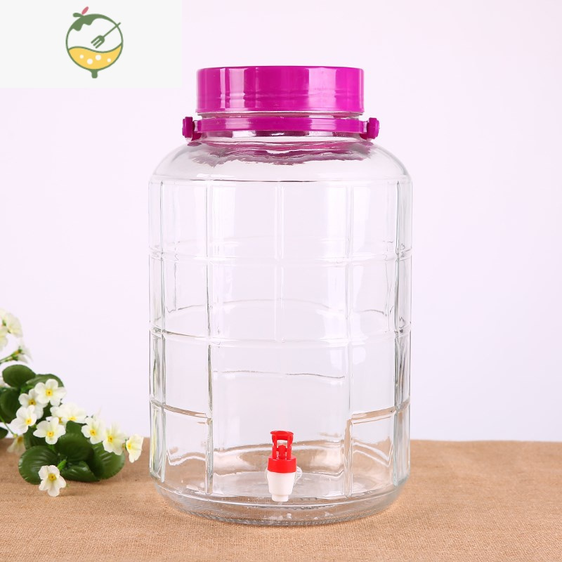 yicheng玻璃泡酒瓶加厚密封储物罐腌菜缸泡菜坛子腌制鸡蛋咸鸭蛋容器