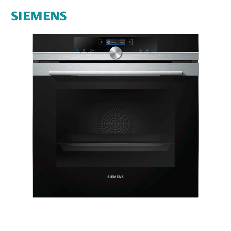 西门子(SIEMENS)德国进口 嵌入式烤箱 71升大容量 氧化自清洁 家用HB653GCS1W热风循环 黑色高清大图