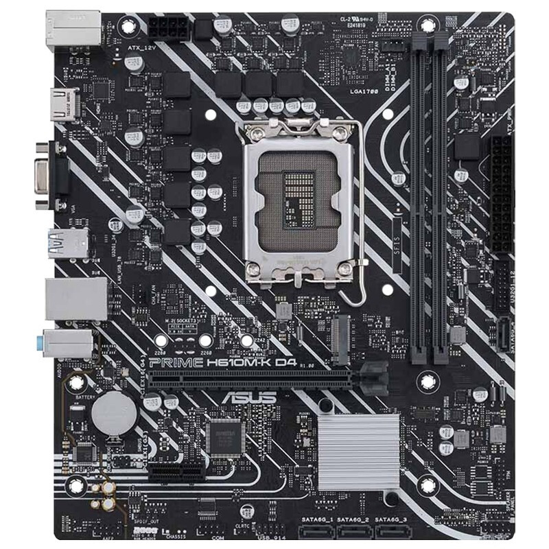 华硕(ASUS)610/G7400/8G/A400 240G(正版系统)主板配件DIY全家桶
