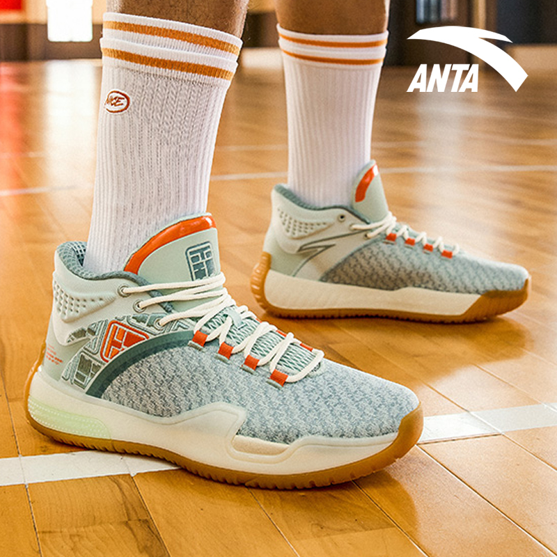 安踏霸道篮球鞋男2022秋季新款耐磨实战球鞋高帮运动鞋112141614