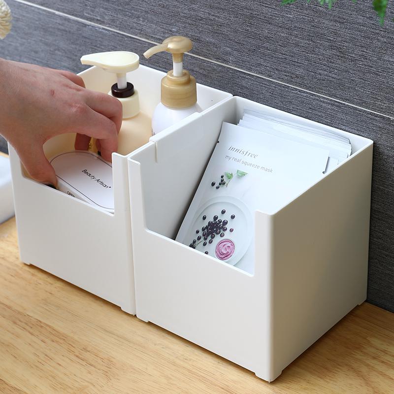 家柏饰(CORATED)面膜盒化妆品收纳盒桌面家用简约大容量护肤品置物架厨房收纳盒子高清大图