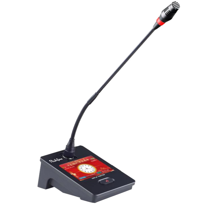 润普Runpu会议音频扩声系统 真分集+UHF桌面式长杆专业无线一拖二红外对频鹅颈麦克风话筒RP-SU102EG高清大图