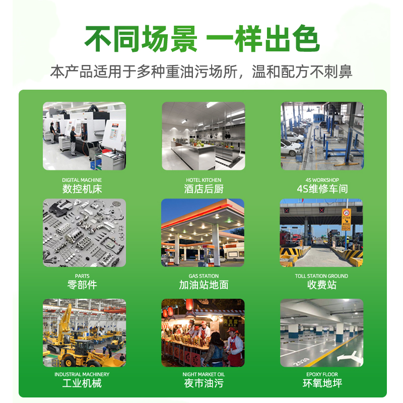 [补贴10%]重油污清洗剂工业机械机床设备厨房油污净金属泡沫去除油渍清洁剂 BT-808设备油污清洁剂 2.5kg/桶高清大图