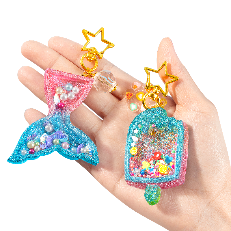 儿童水晶滴胶diy材料包套装挂件手工制作女孩幼儿园模具玩具2430