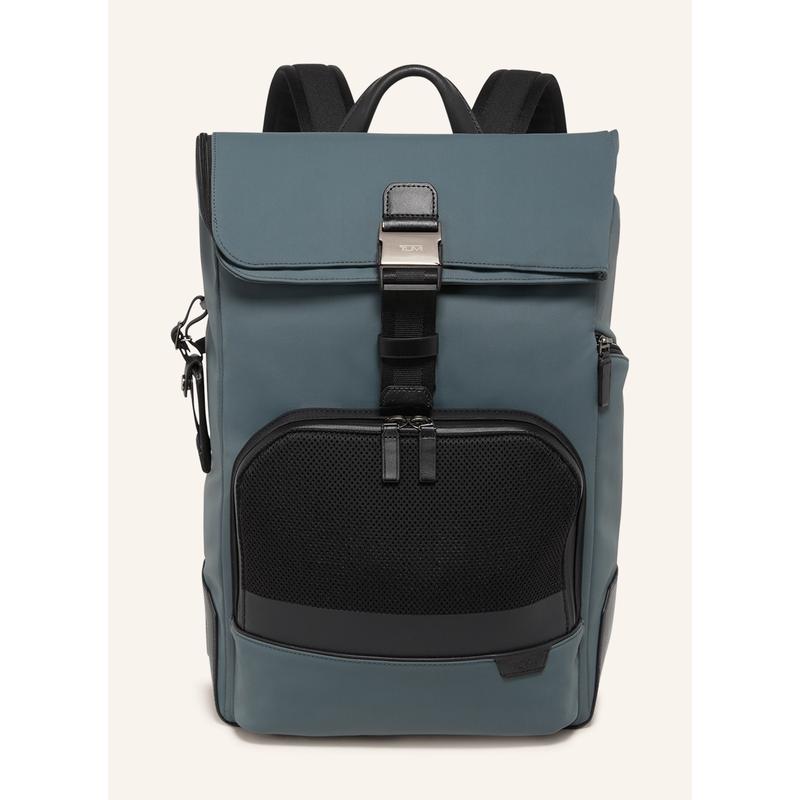 TUMI女式轻便卡包零钱包多口袋大容量办公通勤斜挎包 GREEN/GRAY