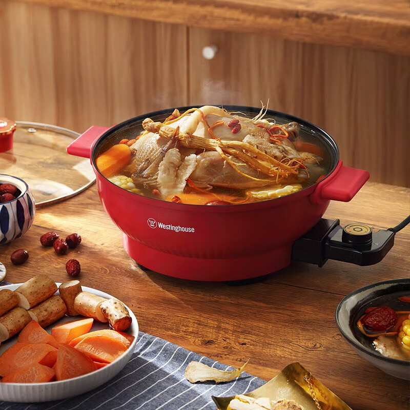 西屋(WESTINGHOUSE) WHG-1501B电火锅 烤涮一体锅 多功能电火锅 5L高清大图