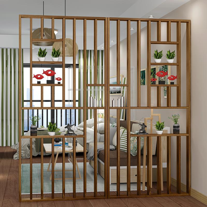 屏风隔断闪电客玄关架子入户格栅客厅餐厅家用分隔架子简约花架