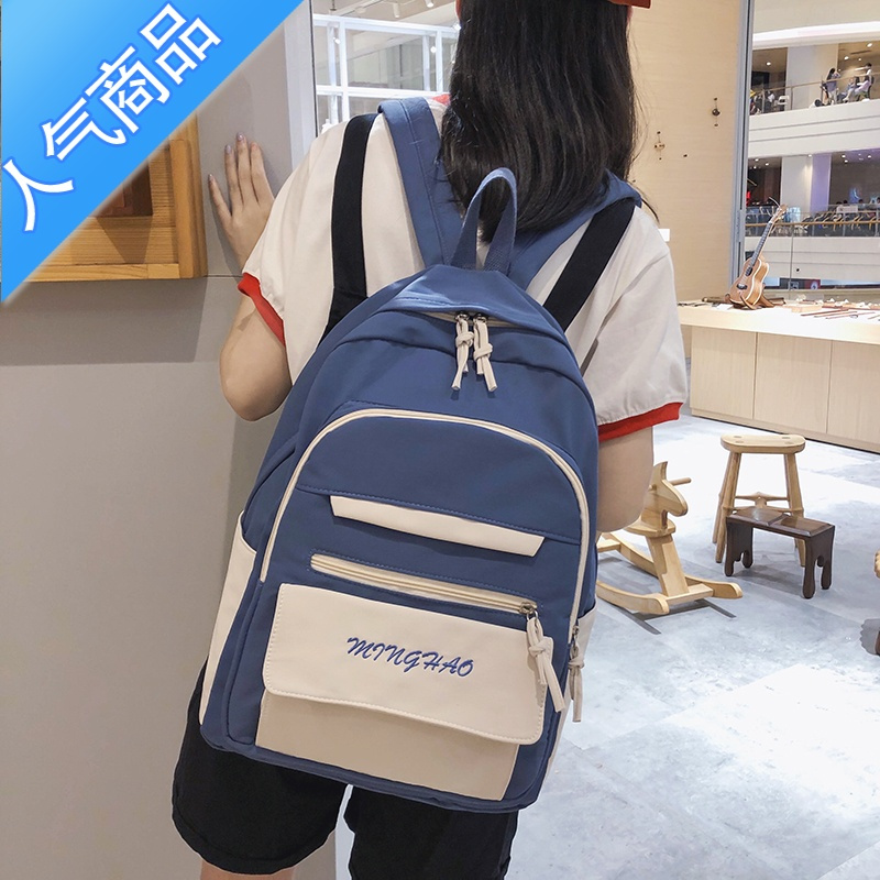 FENGHOU中学生书包女森系日系学院风高中小学生双肩包大容量初中生ins夏