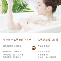 上海药皂金桂弹润氨基酸液体香皂320g 保湿硫磺除螨抑菌沐浴露去油男女通用