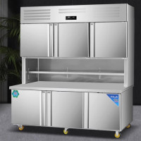 喜莱盛 多功能子母柜冷藏冷冻一体立式2.0米上冷冻下双温 XLS-LS2080/ZMG