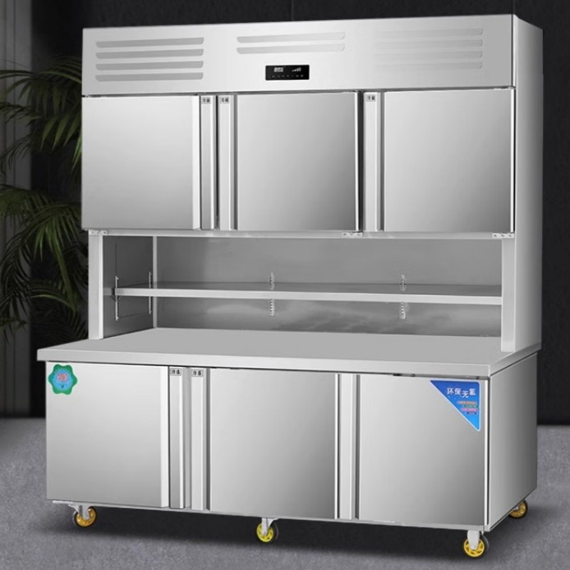 喜莱盛 多功能子母柜冷藏冷冻一体立式2.0米上冷冻下双温 XLS-LS2080/ZMG