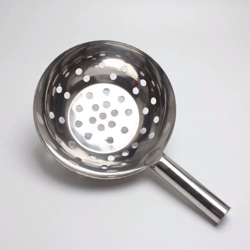 漏勺不锈钢凉鱼勺凉虾面鱼漏疙瘩汤工具凉粉漏凉虾瓢浆水鱼漏勺 22