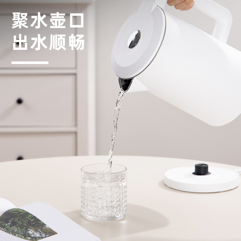 得力85605电水壶-1.8L(白)(台)高清大图