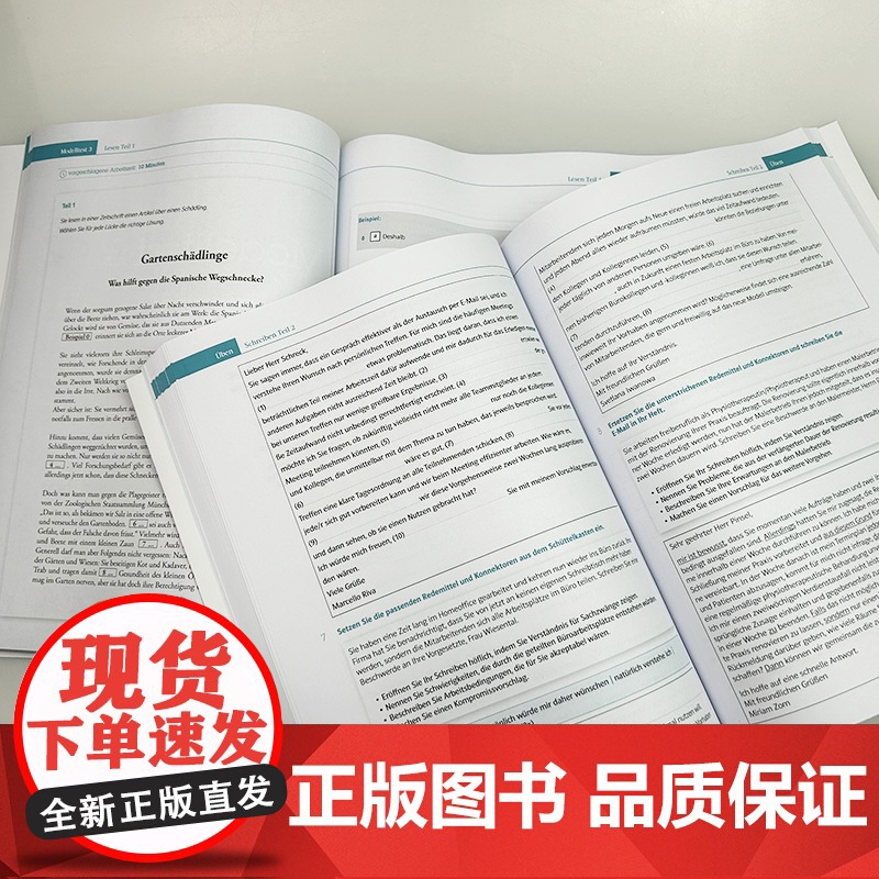 正版 2024新题型歌德学院C1考试模拟题+解析 电子音频(2本套装) 乌塔路易欧帝斯著 附答案及解析听力原文 外语教学高清大图