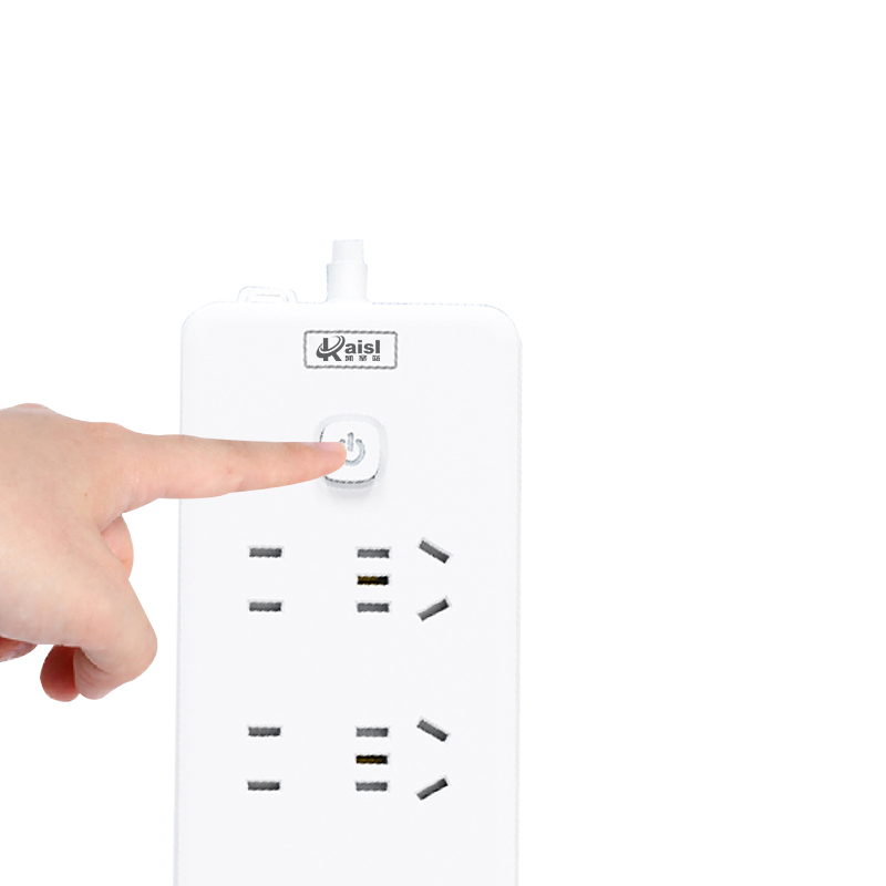凯圣蓝 K06425 延长线插座 21 3米 2500W 2500W插排 插排(计价单位:个)白色高清大图