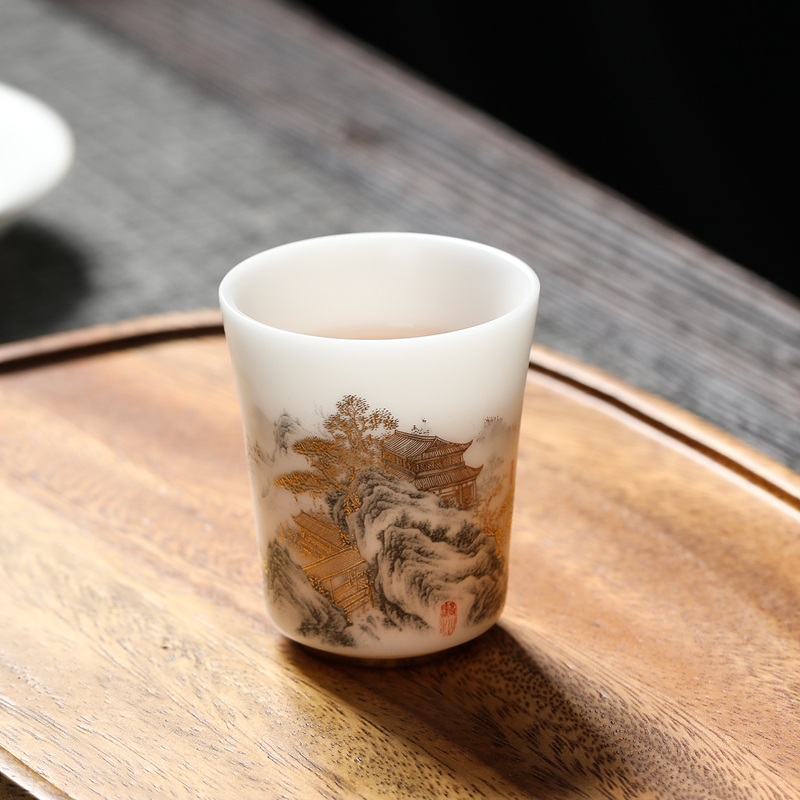 MULTIPOTENT功夫茶杯主人杯大师黄旭东作品冰凝玉妙香杯高山流水单杯伴手礼盒
