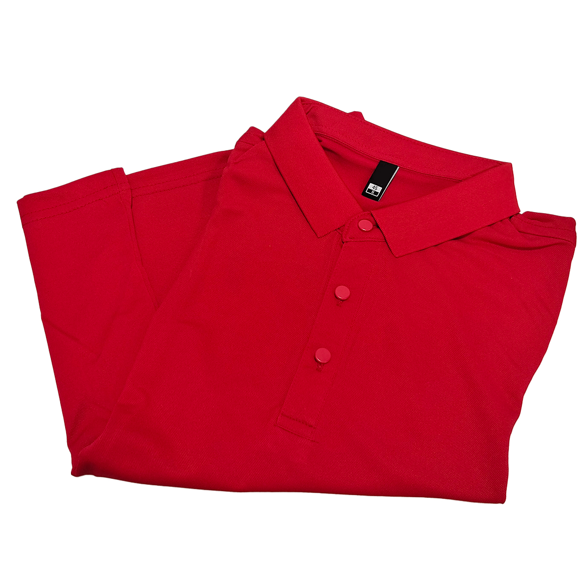 鸽护 短袖POLO定制 仿棉大红 件高清大图
