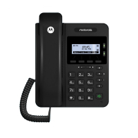 摩托罗拉(MOTOROLA) 100IP-2P 电话机座机 IP话机百兆VOIP 支持POE供电 前台客服呼叫中心