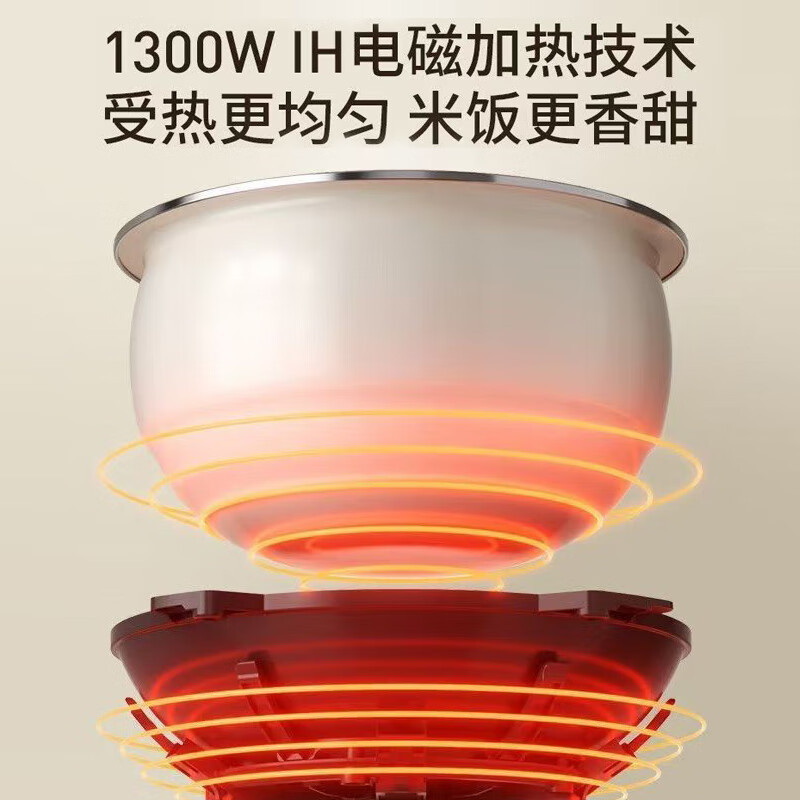 九阳(Joyoung)0氟系列珐琅瓷釜4升电饭煲4-6人家用0特氟龙电饭锅快煮多功能柴火饭杂粮饭F-40NF079高清大图