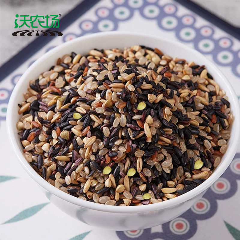 沃农场五色糙米500g/袋高清大图