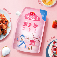 海天白糖雪里糖400g*2袋 白砂糖家用袋装白沙糖一级食用烘焙小包装袋糖
