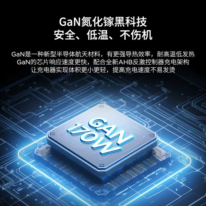 联想拯救者170W氮化镓适配器 白(C to Slim 线)高清大图