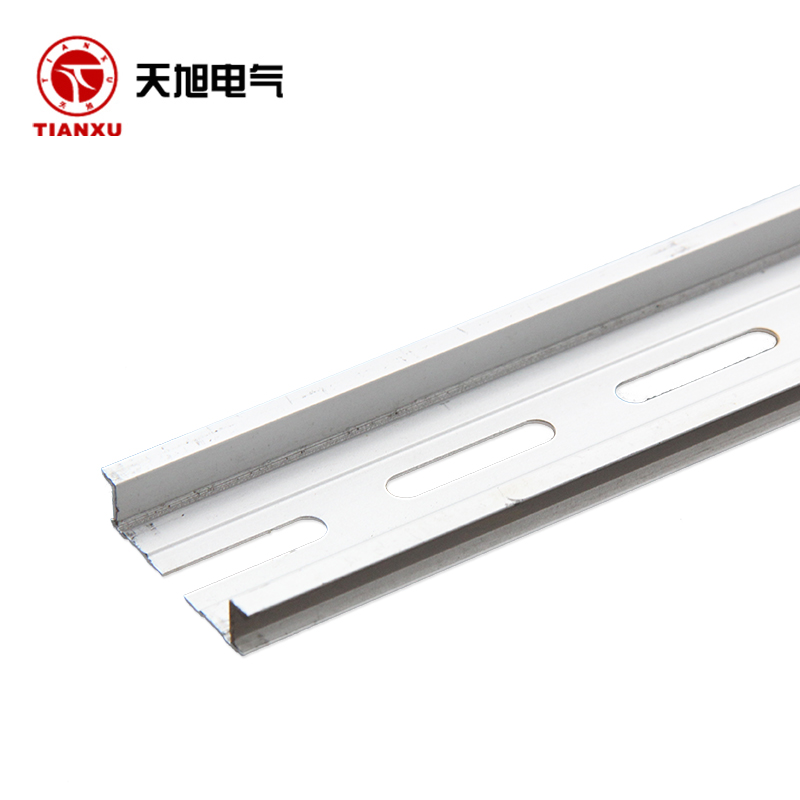 西陶 天旭C45空开U型导轨DIN电气导轨铝轨断路器安装卡轨35mm铝轨1.2mm厚1米长 1条