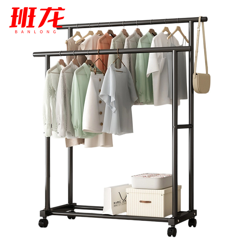 班龙收纳晾衣架1m滑轮个高清大图