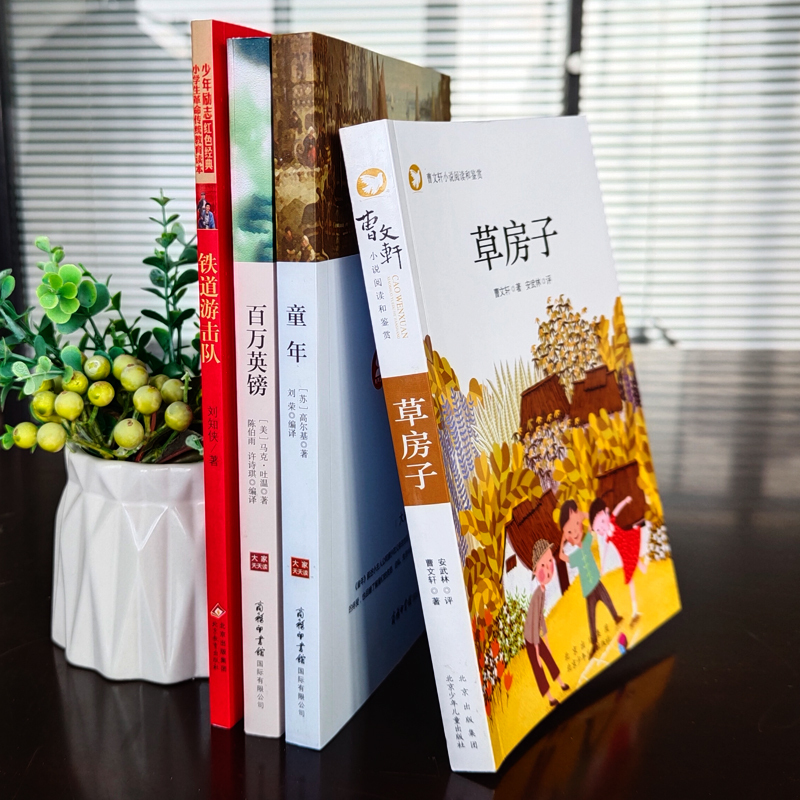 [正版]2020年河北省五年级阅读 百万英磅马克吐温英镑 草房子五年级曹文轩 童年书高尔基 铁道游击队书 小学生阅读课