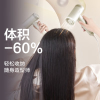 飞利浦(PHILIPS) 高速电吹风机 7系Pro鎏金筒 3.6亿负离子 家用速干护发 香槟金新 BHD737/15