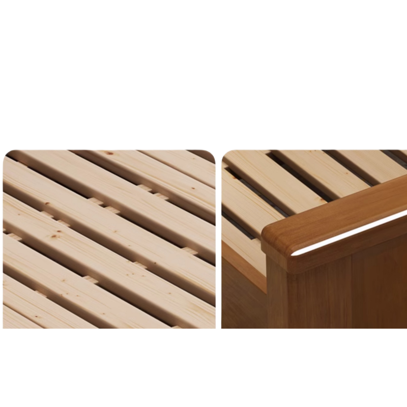 亿洛莱 实木床 150*200*48cm 张高清大图