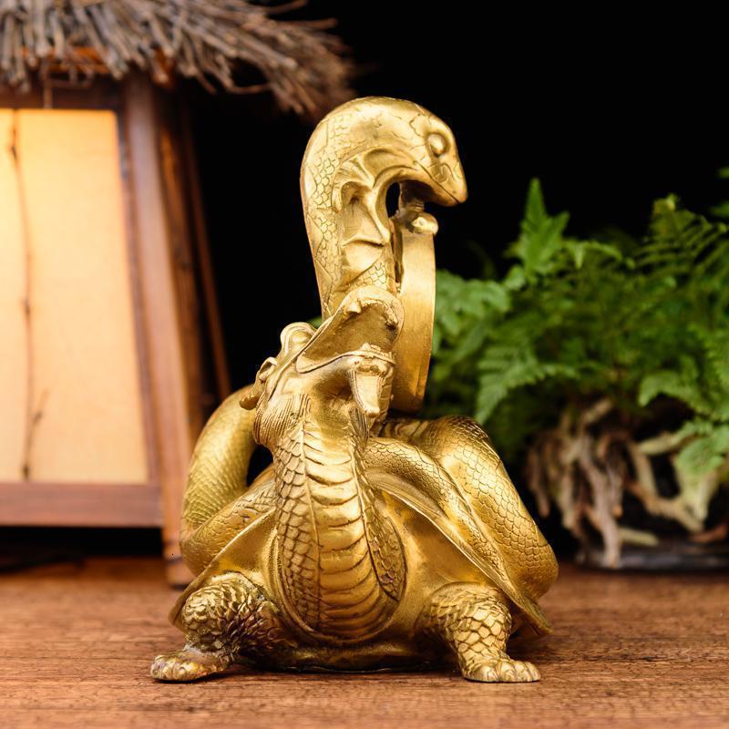 玄武摆件 铜龟蛇摆件四方神兽镇宅风水工艺品_155_489